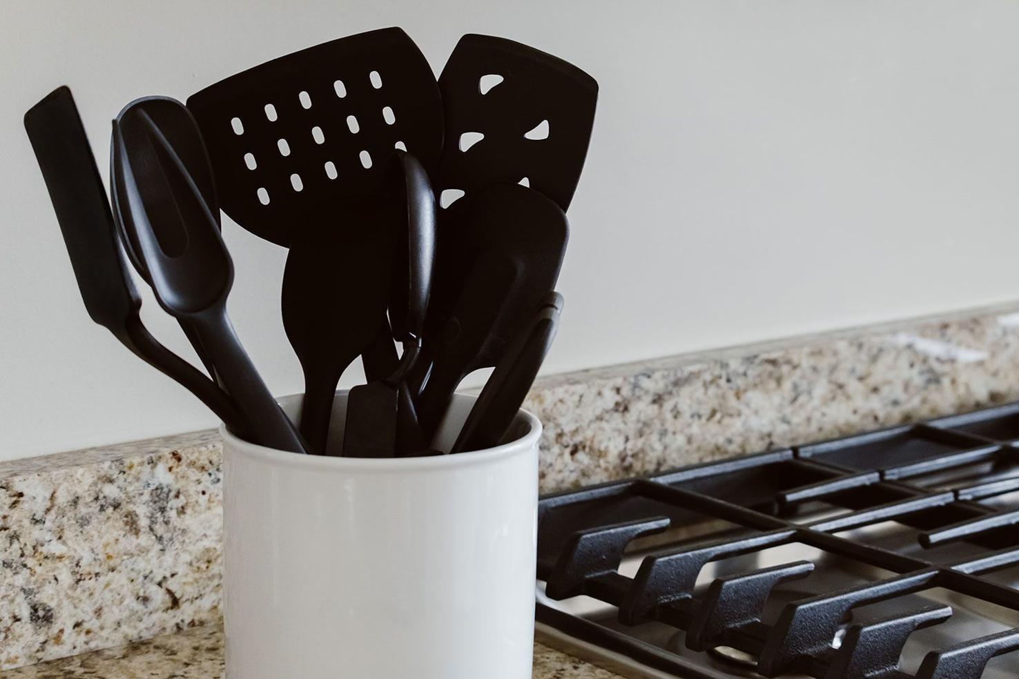 Blackcolored plastic used for kitchen utensils and toys linked to