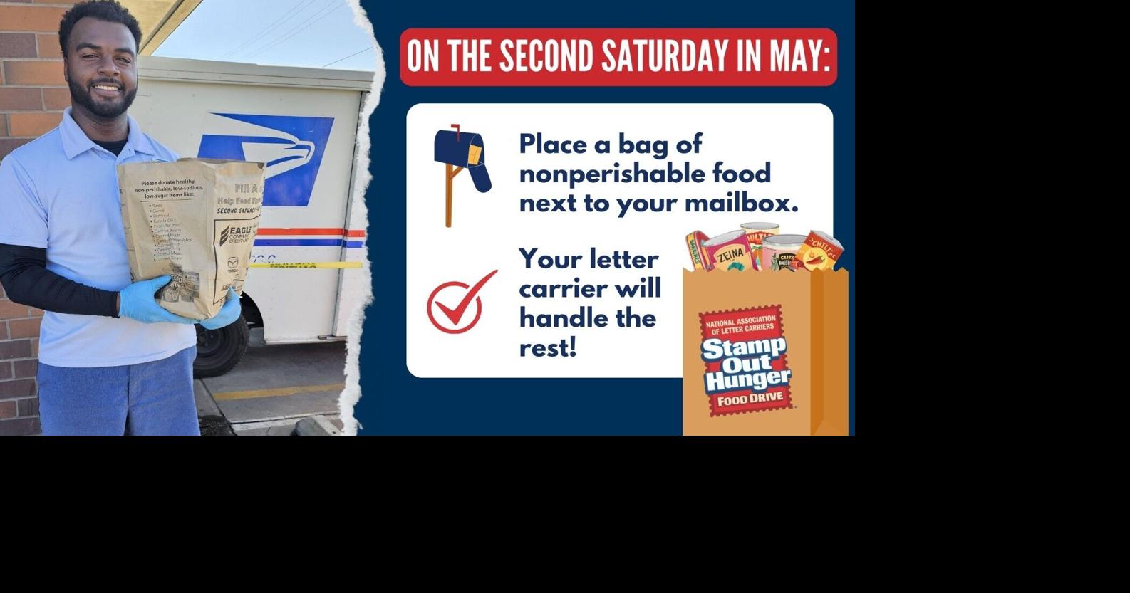 Read MoreNational Association of Mail Carries to host 'Stamp Out Hunger' food drive on May 9