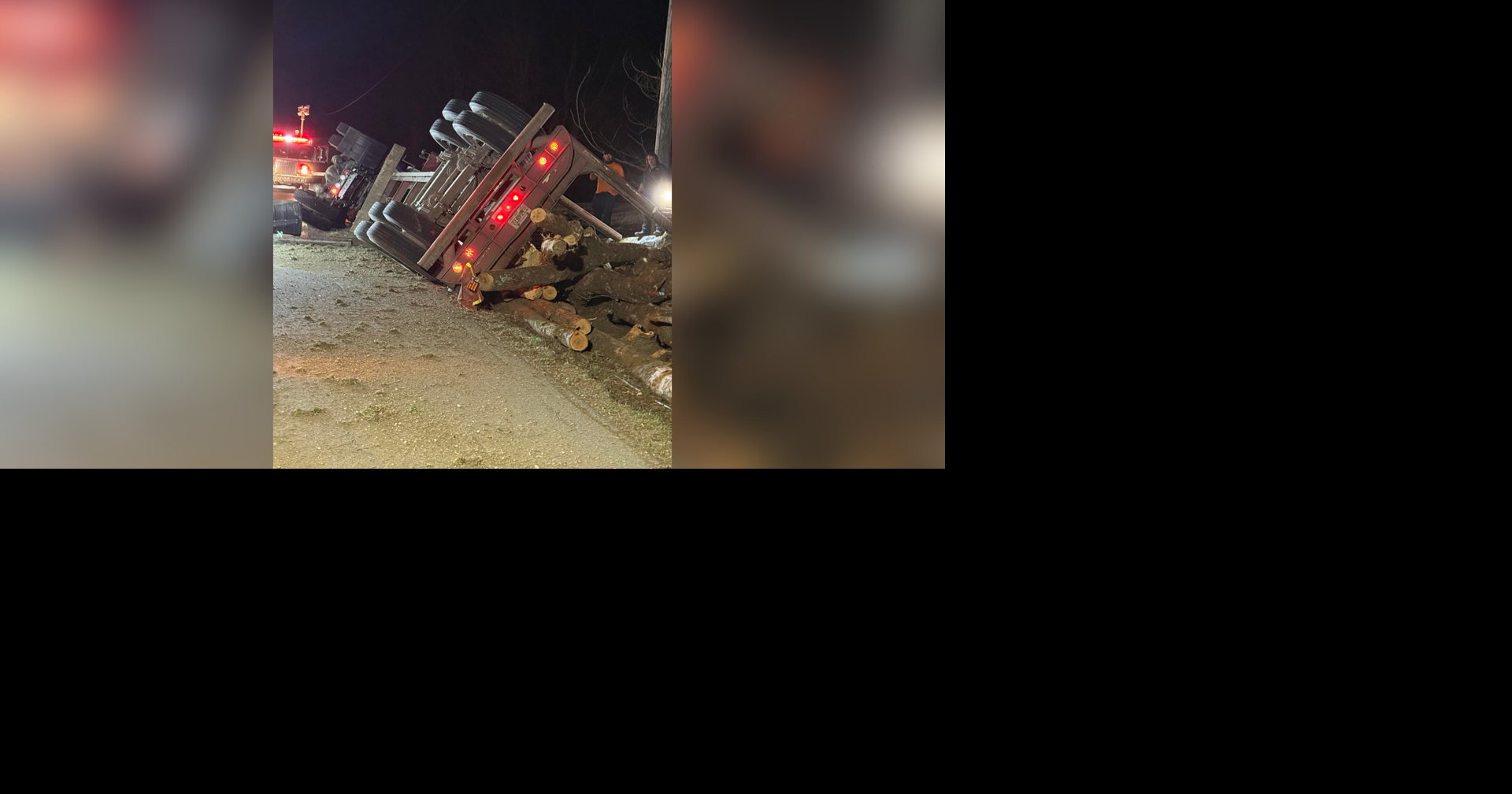 HCSO: Log truck overturned on KY 123 and KY 1037