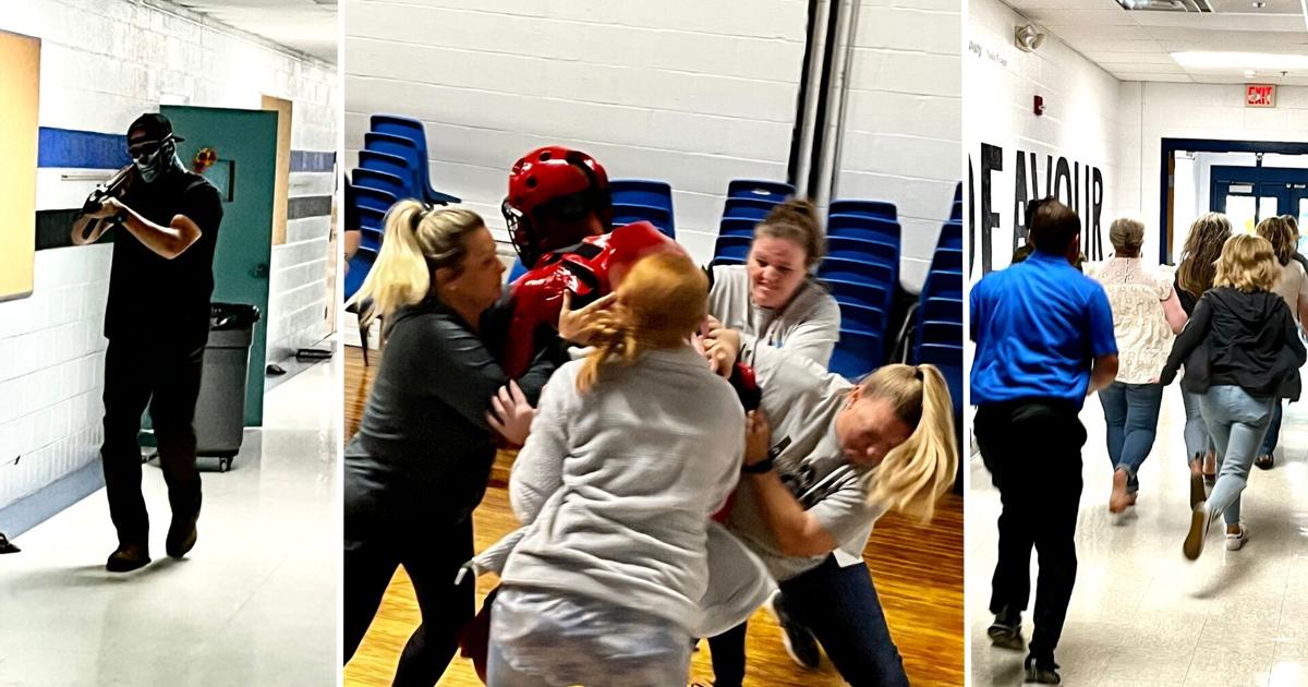Crittenden County Schools staff participate in active shooter drill