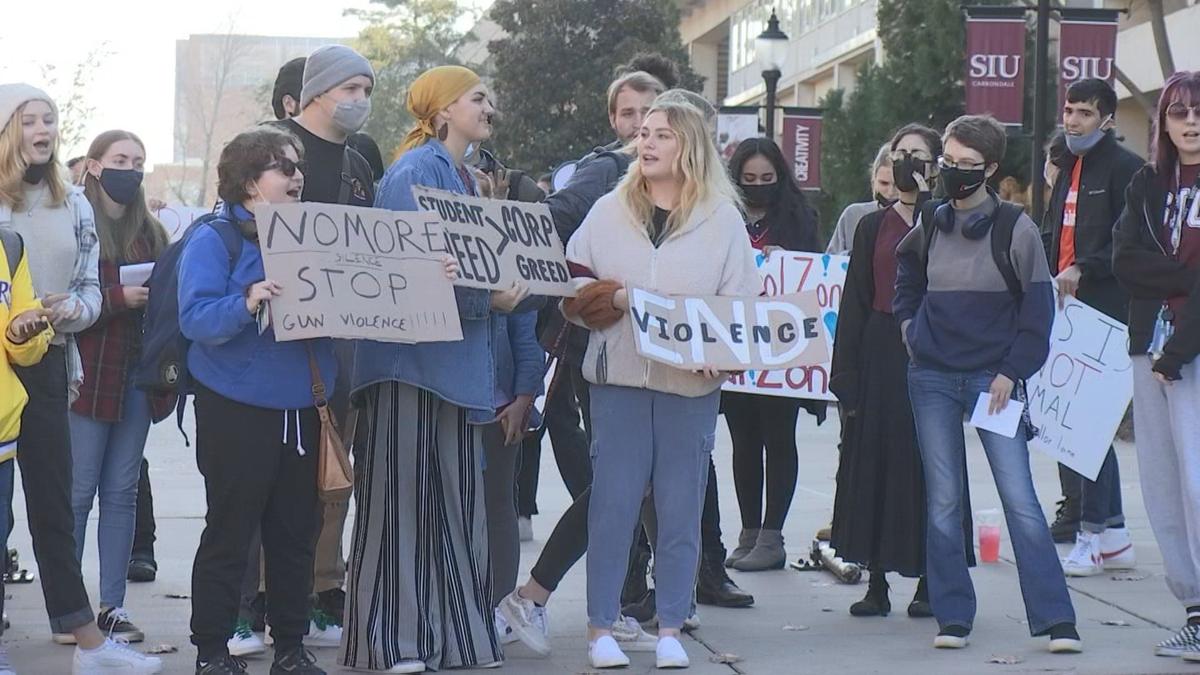 Students at SIU demanded change outside the chancellor's office