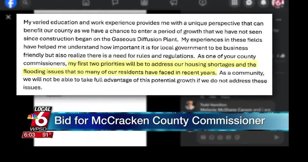 Bid for McCracken County Commissioner Ott WPSD Local 6