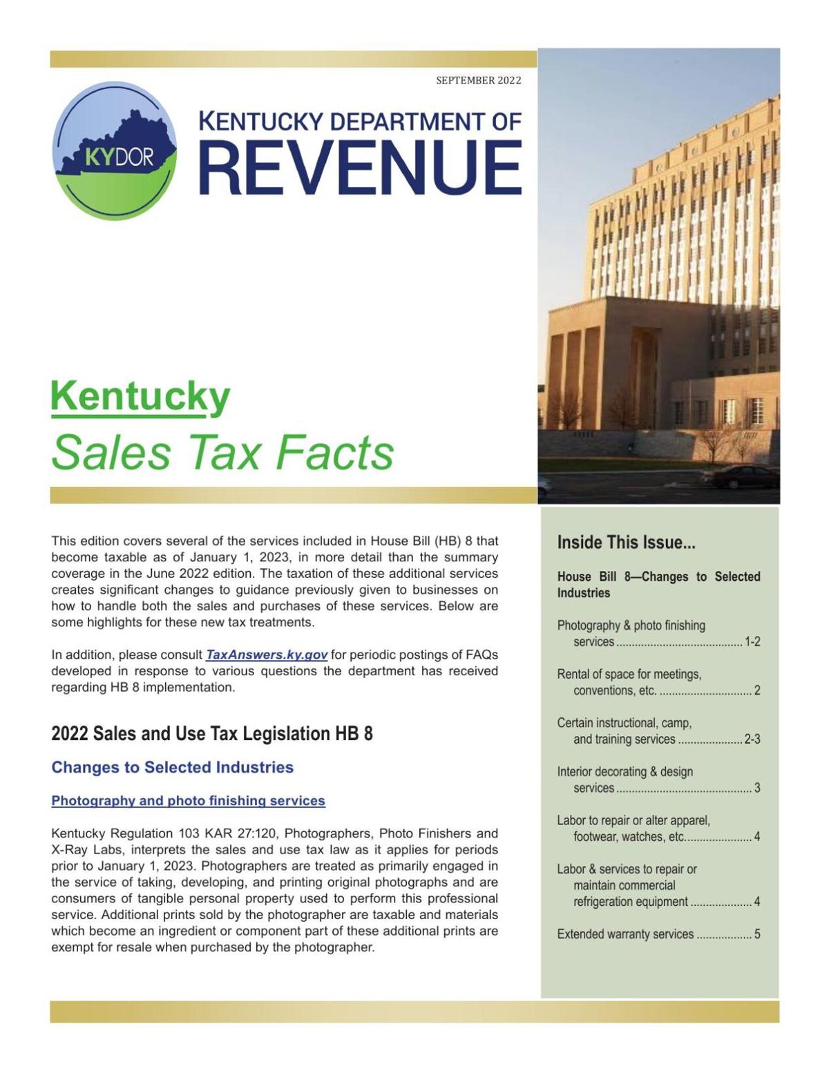 New taxes take effect across Kentucky, taxes reduced News