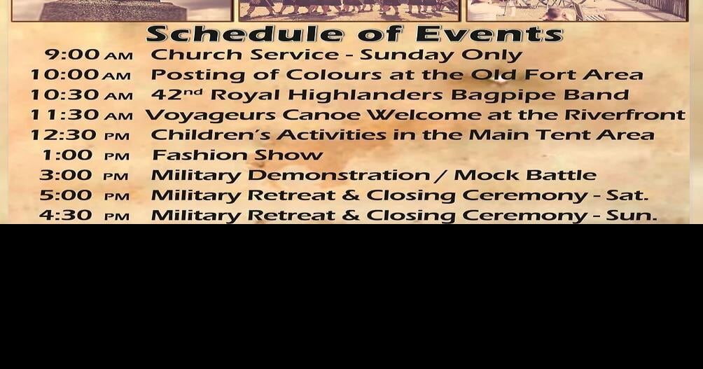 Fort Massac Encampment Schedule of Events WPSD Local 6