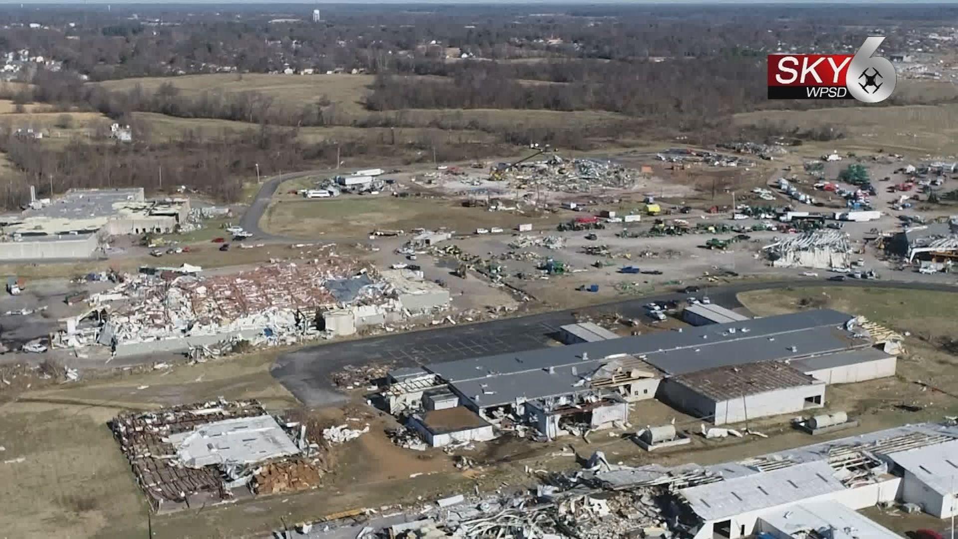 Mayfield Consumer Products resumes operations in Hickory, Kentucky, after EF4 tornado destroyed