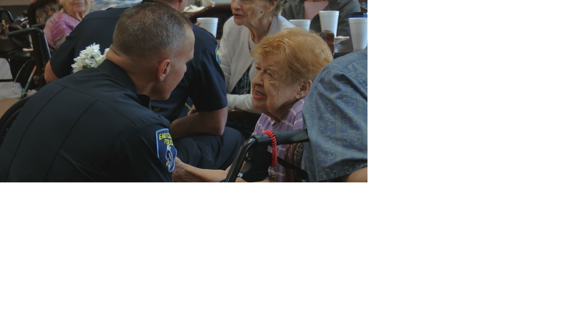 ECPD surprise senior living residents with flower delivery for Senior Citizen Appreciation Day
