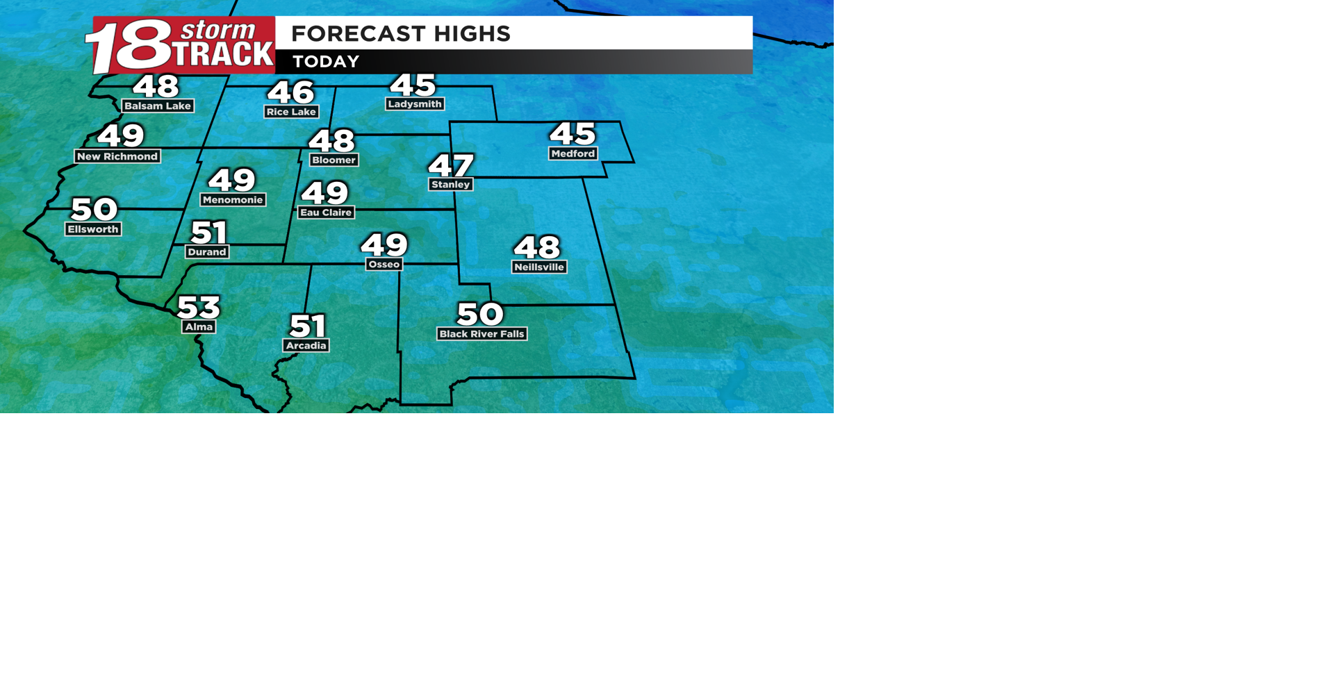 A cool Thursday ahead but we'll have more sunshine and lighter winds ...