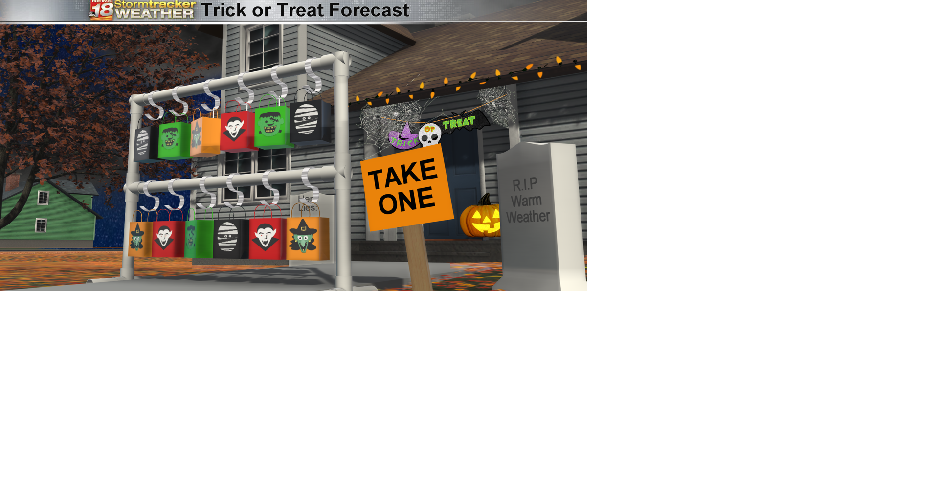 First look at Halloween Trick or Treating forecast | 18 Storm Track ...
