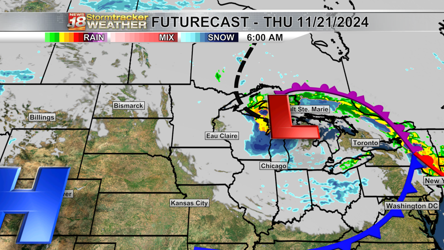 Blustery conditions with a chance of flurries and light snow showers ...