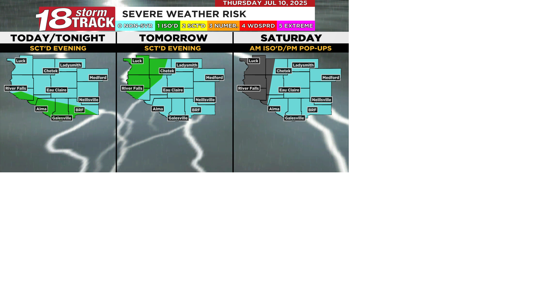 Plenty of dry time expected between chances for scattered showers and ...