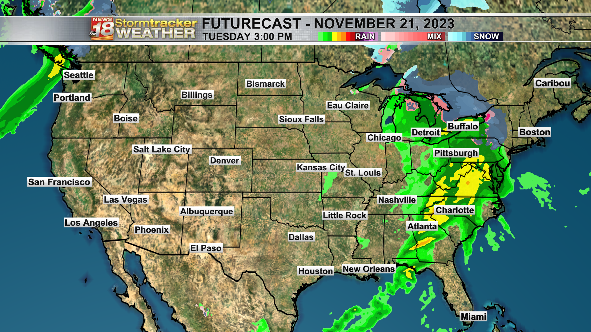 A Look At The Weather Forecast Across The U.S. For Those Traveling This ...