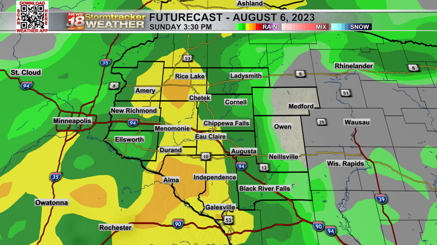 One warm and very humid day ahead; rain chances increase heading into ...