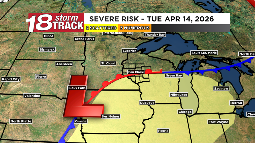 Occasional scattered showers through the weekend; Strong storms ...