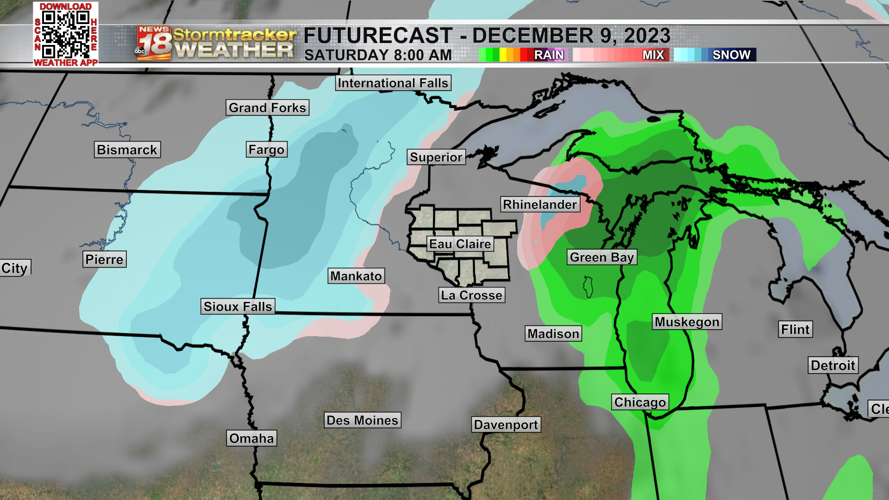 Potential for record warmth today; tracking rain and snow chances ...
