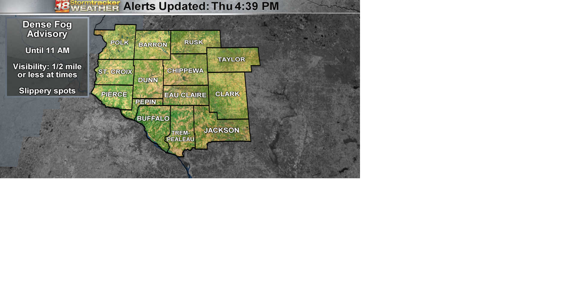 Fog chances continue despite Eau Claire’s first unobscured visibility