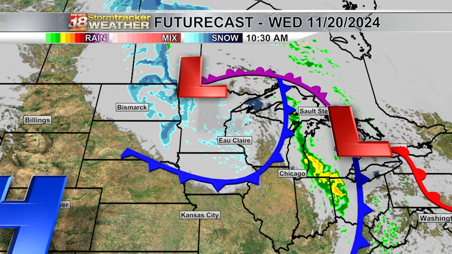 Blustery conditions with a chance of flurries and light snow showers ...