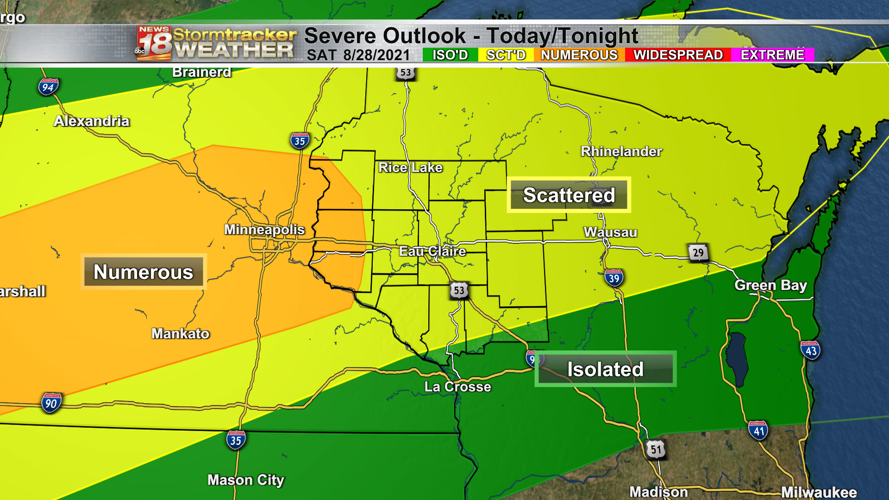 Strong to severe storms possible Saturday night, followed by a cool and ...