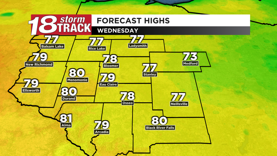 A nice Monday ahead; warm temperatures return Tuesday through Thursday ...