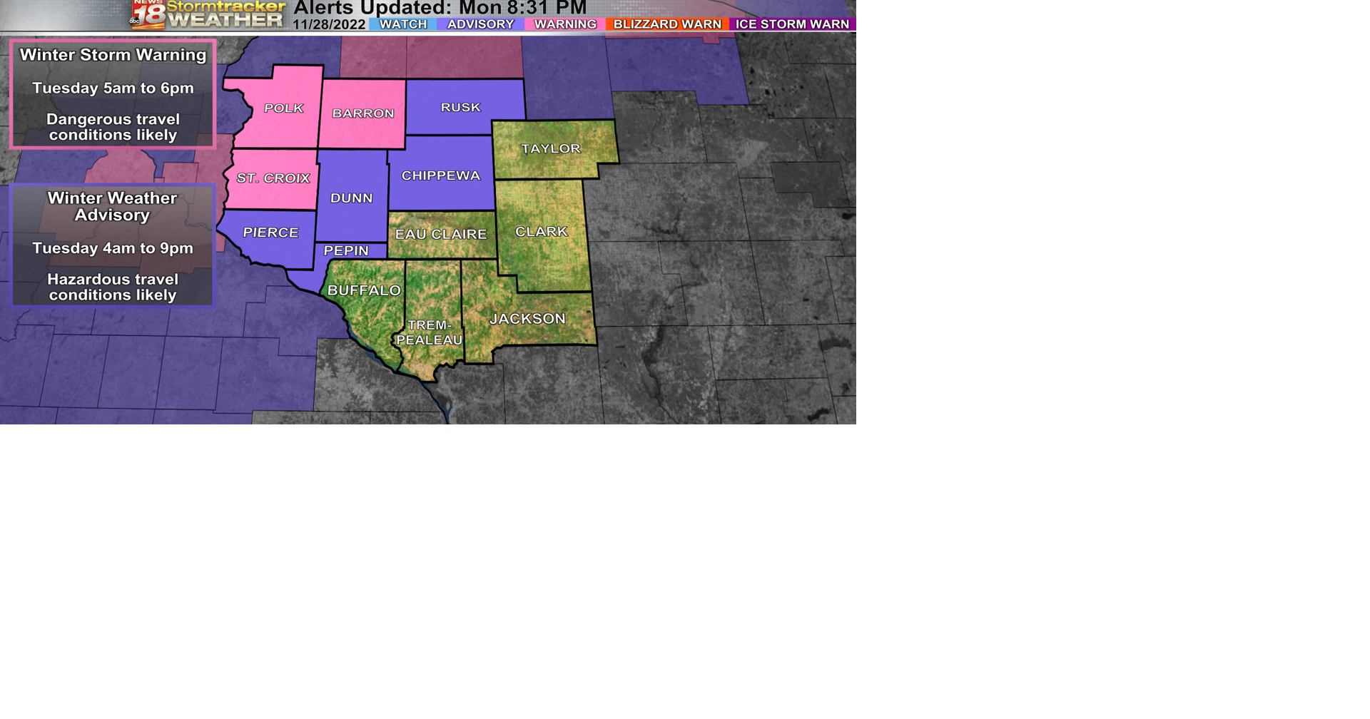 WINTER STORM WARNING: Heavy snow expected to fall over parts of Western ...