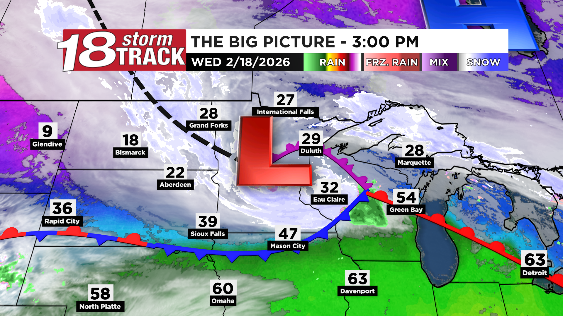 Low chances for precipitation ahead as the late week system continues ...