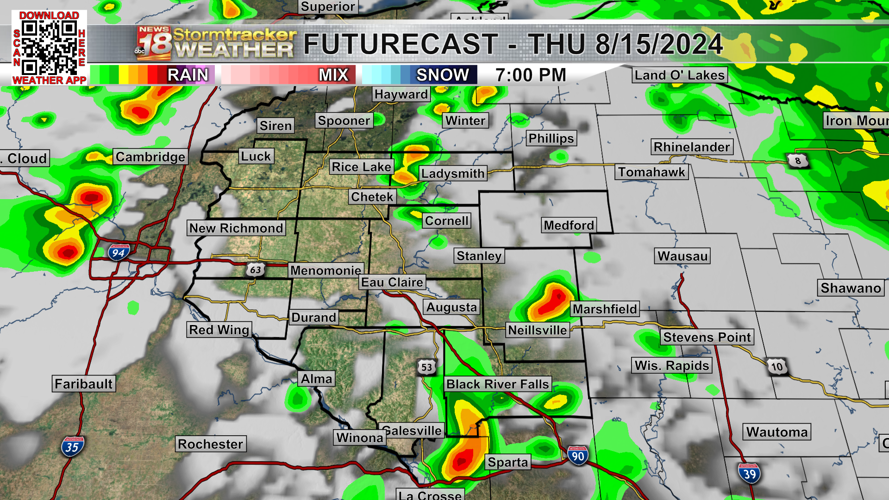 On and off showers through Friday afternoon and evening; Drier and ...