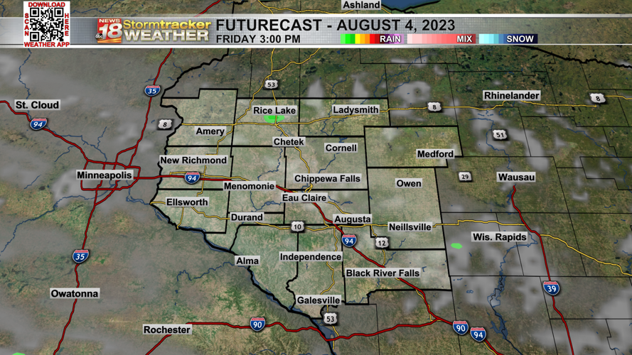 One warm and very humid day ahead; rain chances increase heading into ...
