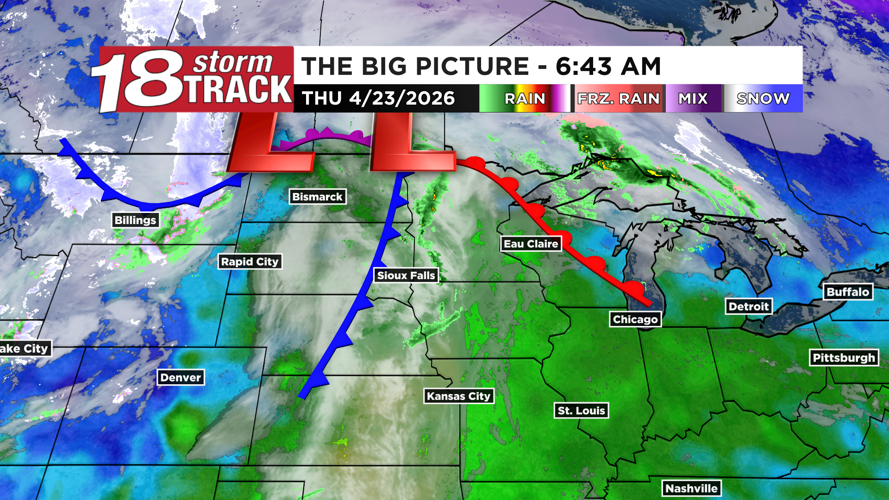 Tracking chances for showers and thunderstorms Thursday afternoon into ...