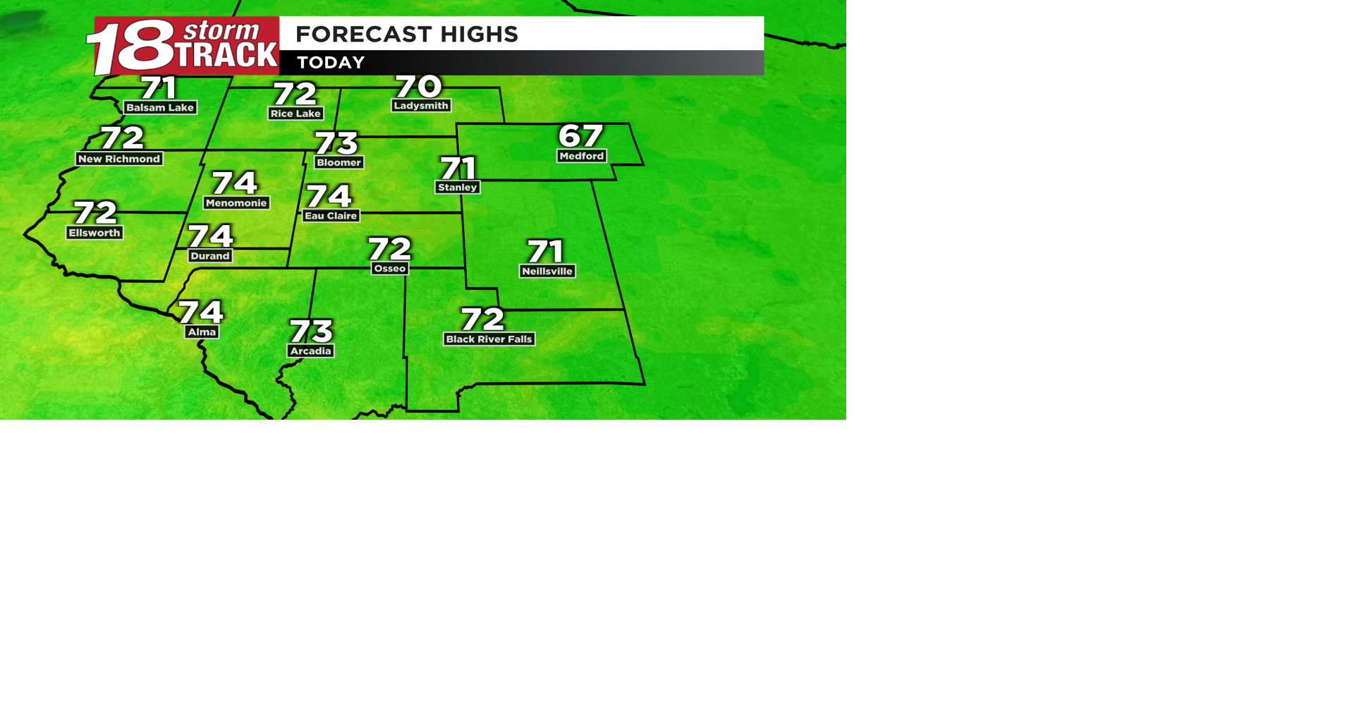Low rain chances and warm temperatures highlight Wednesday's forecast ...