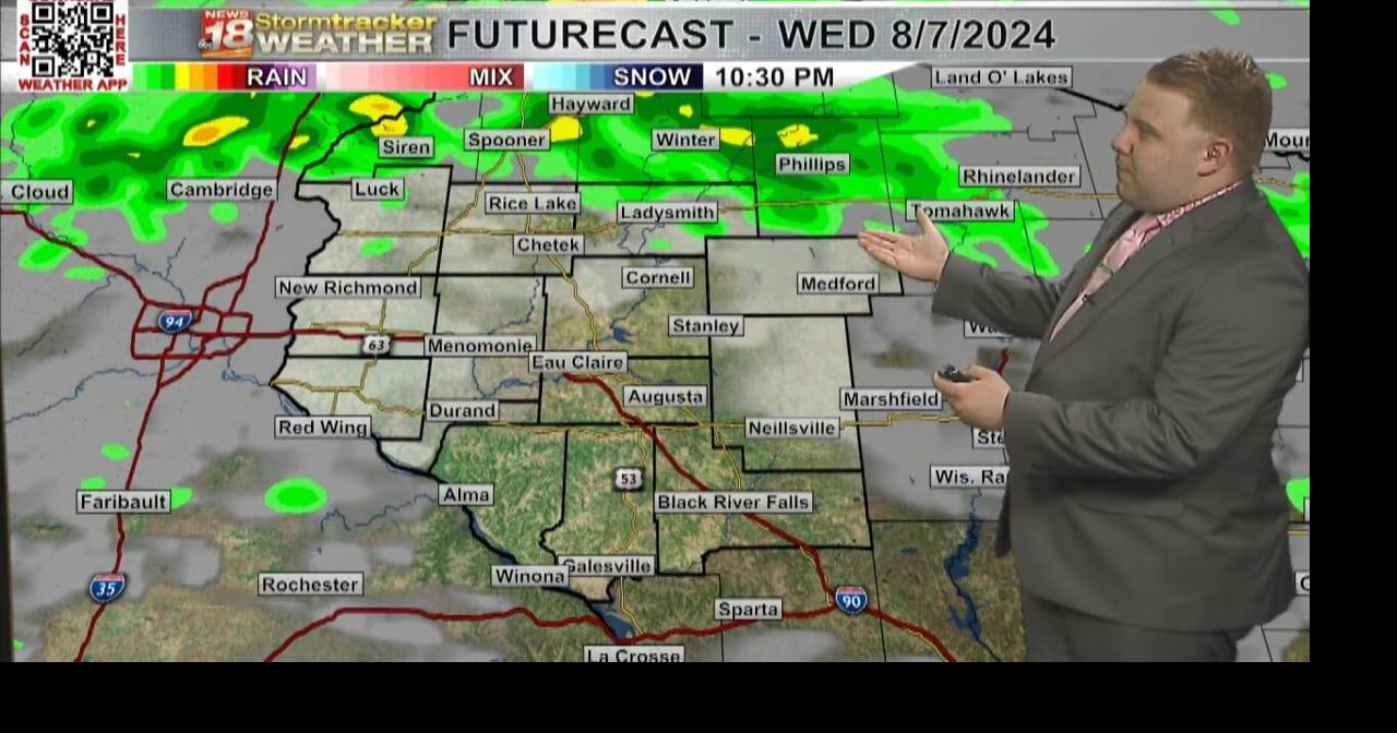 A mostly quiet Wednesday ahead but rain chances set to return later ...