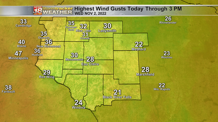 Eau Claire's high temperature ties daily record. Tomorrow will still be