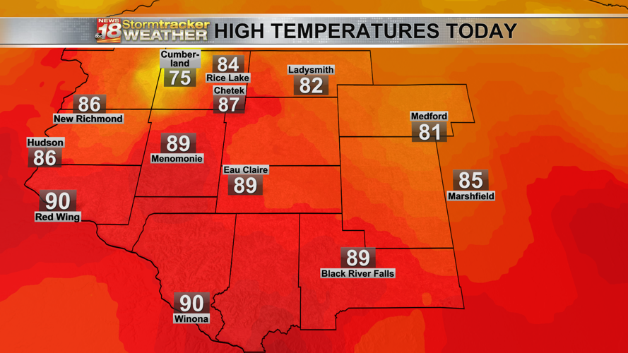 Eau Claire shatters Wednesday's record high temp, more record warmth in