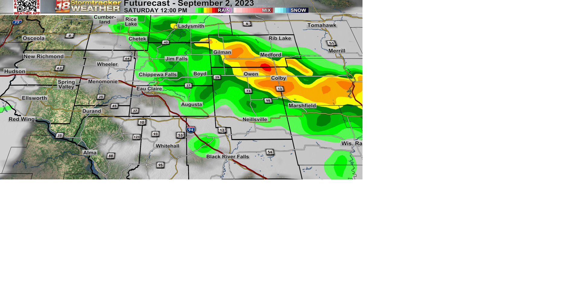 A few chances for showers and thunderstorms tomorrow afternoon as heat ...
