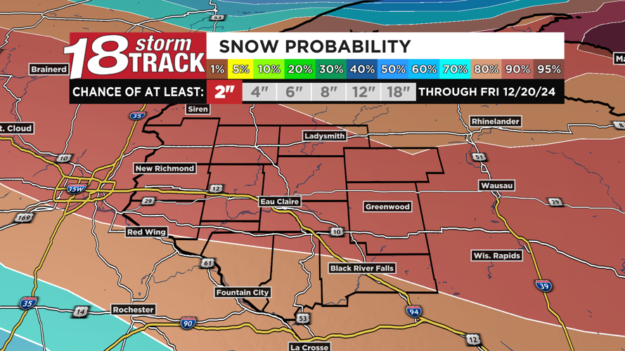 Tracking the timing and totals for Thursday's round of impactful snow ...