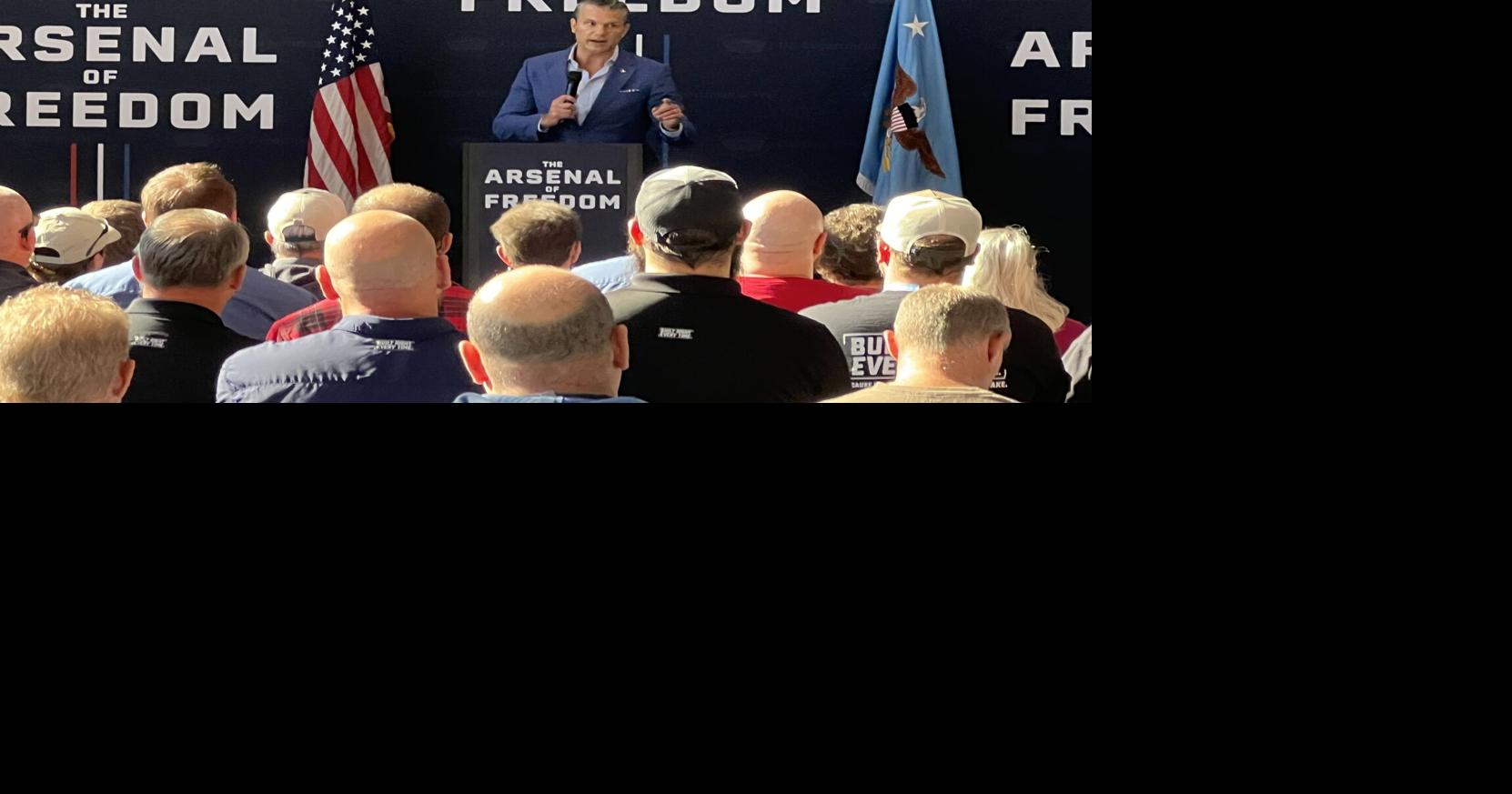 Hegseth touts support for smaller defense contractors in Eau Claire visit
