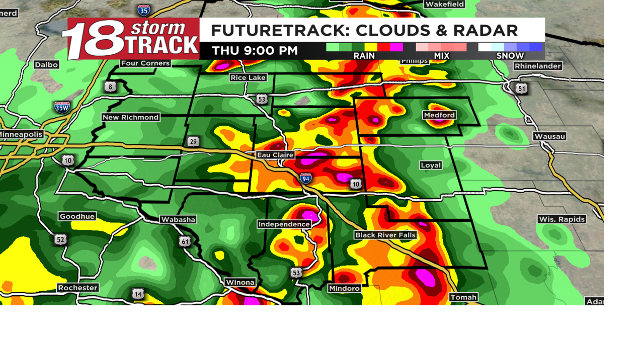 Tracking scattered showers and thunderstorms tonight; Dry and ...