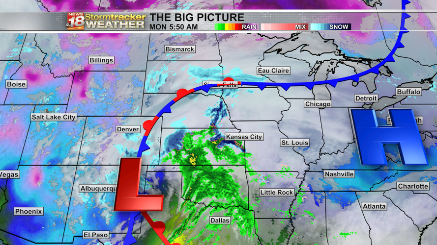 Expect accumulation and breezy conditions tonight into tomorrow