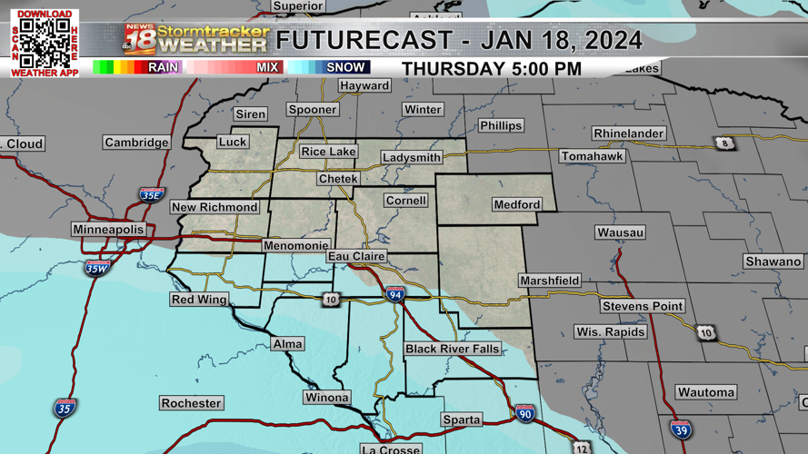 Eau Claire finally saw the wind chill get above zero... but only for a