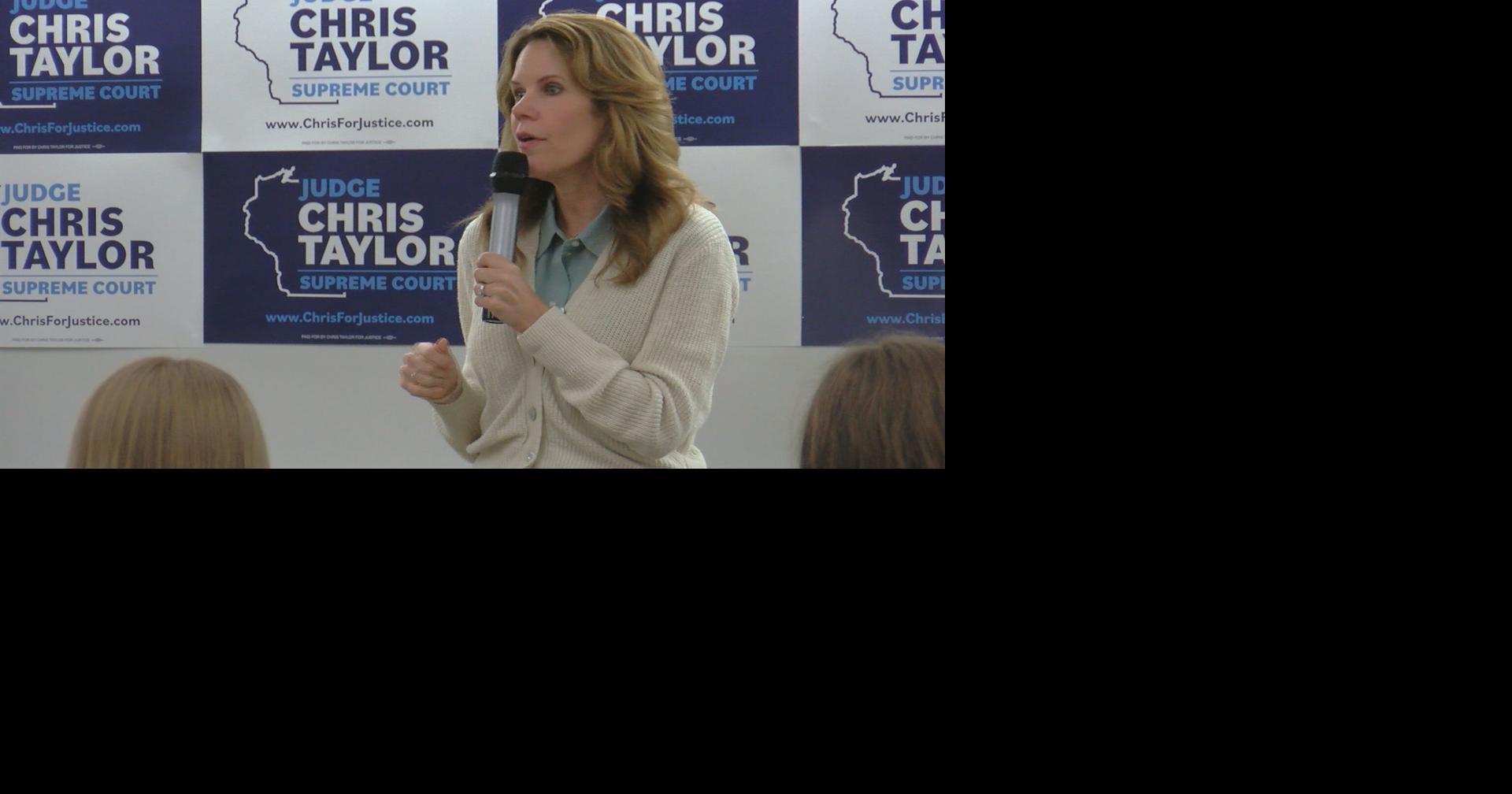 Supreme Court candidate Judge Chris Taylor makes campaign stop in Eau Claire