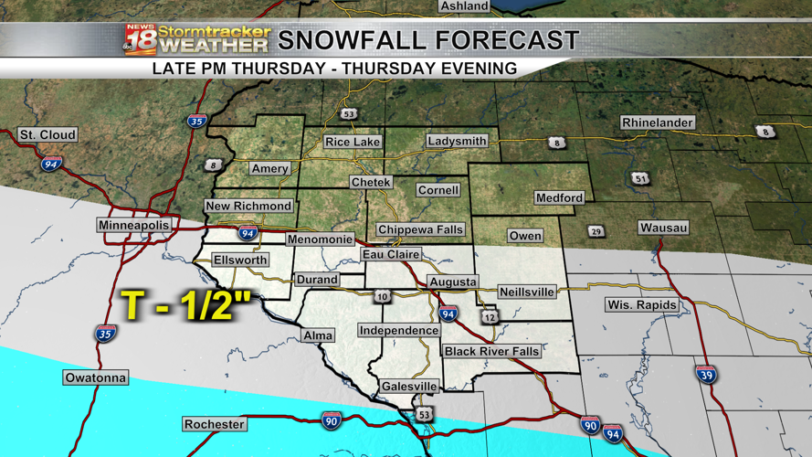 Eau Claire finally saw the wind chill get above zero... but only for a