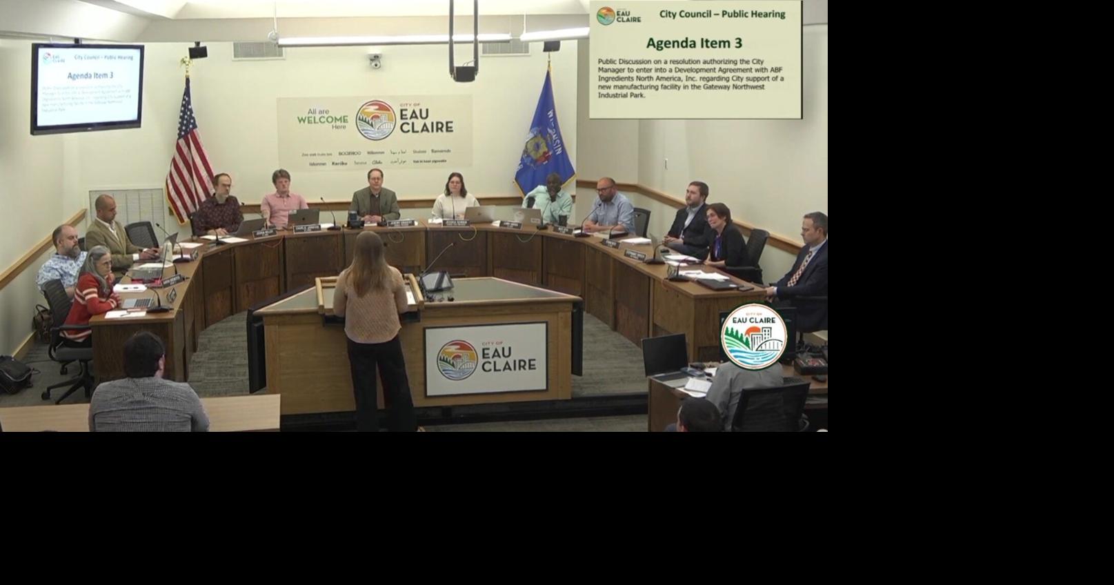 Eau Claire City Council heard public comment on $270M global manufacturing facility