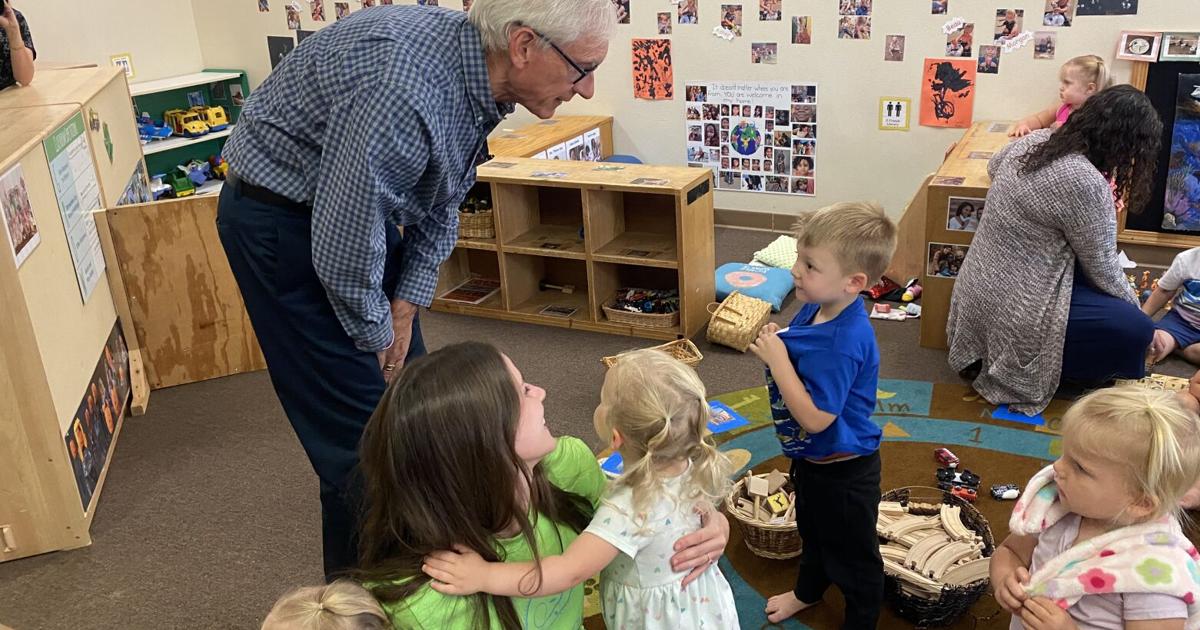 Gov. Evers visits Menomonie childcare center to advocate for 'Child