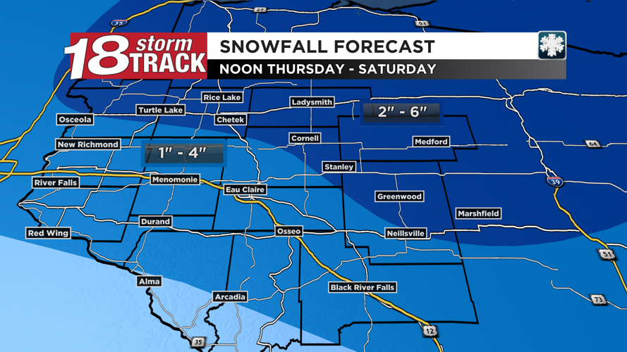 Clipper system to bring periods of scattered snow showers to the area ...