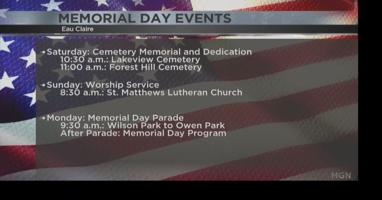 Organizers prepare for Eau Claire Memorial Day activities Video