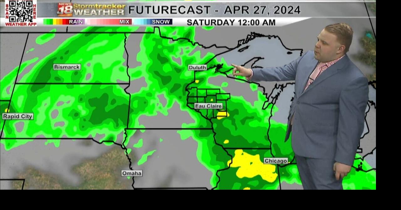 Pleasant weather the next few days before rain and thunderstorm chances ...