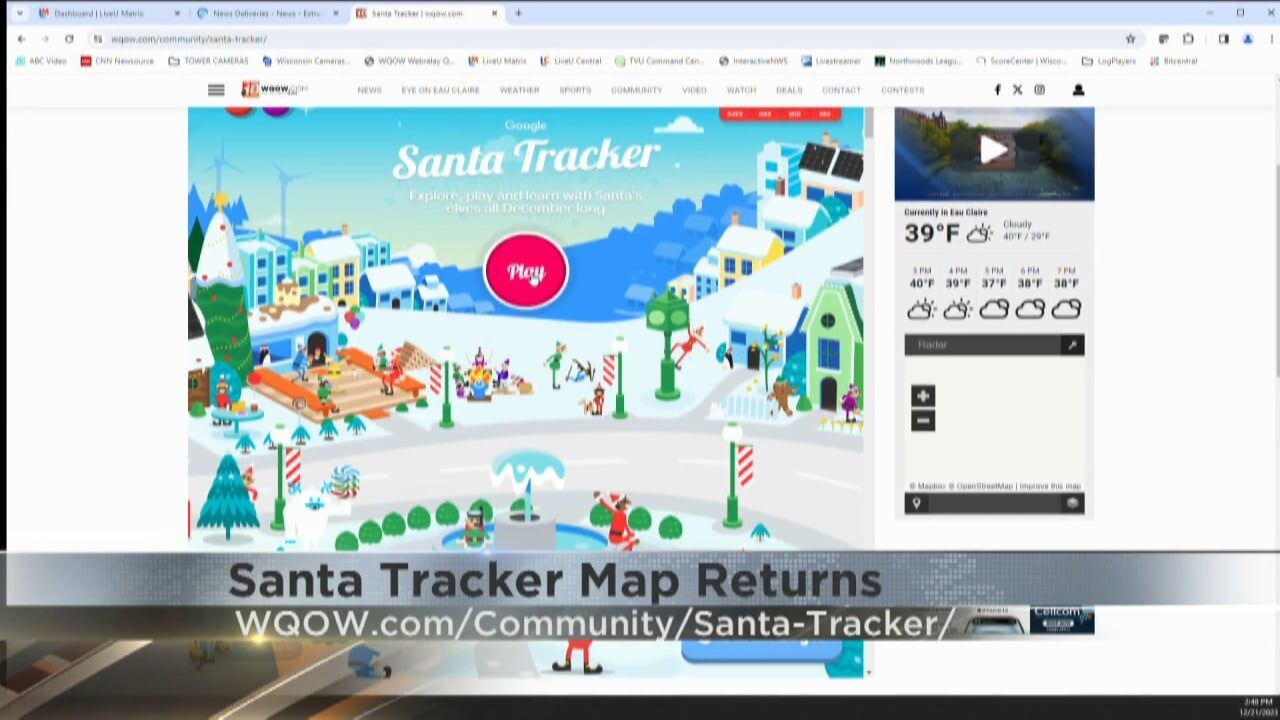 Track Santa on wqow Video wqow