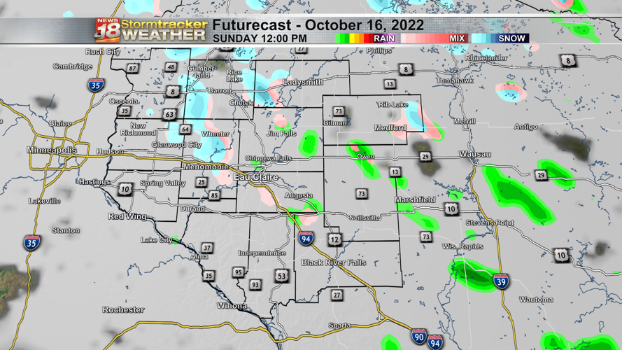 White is not normally a fall color Eau Claire records first measurable