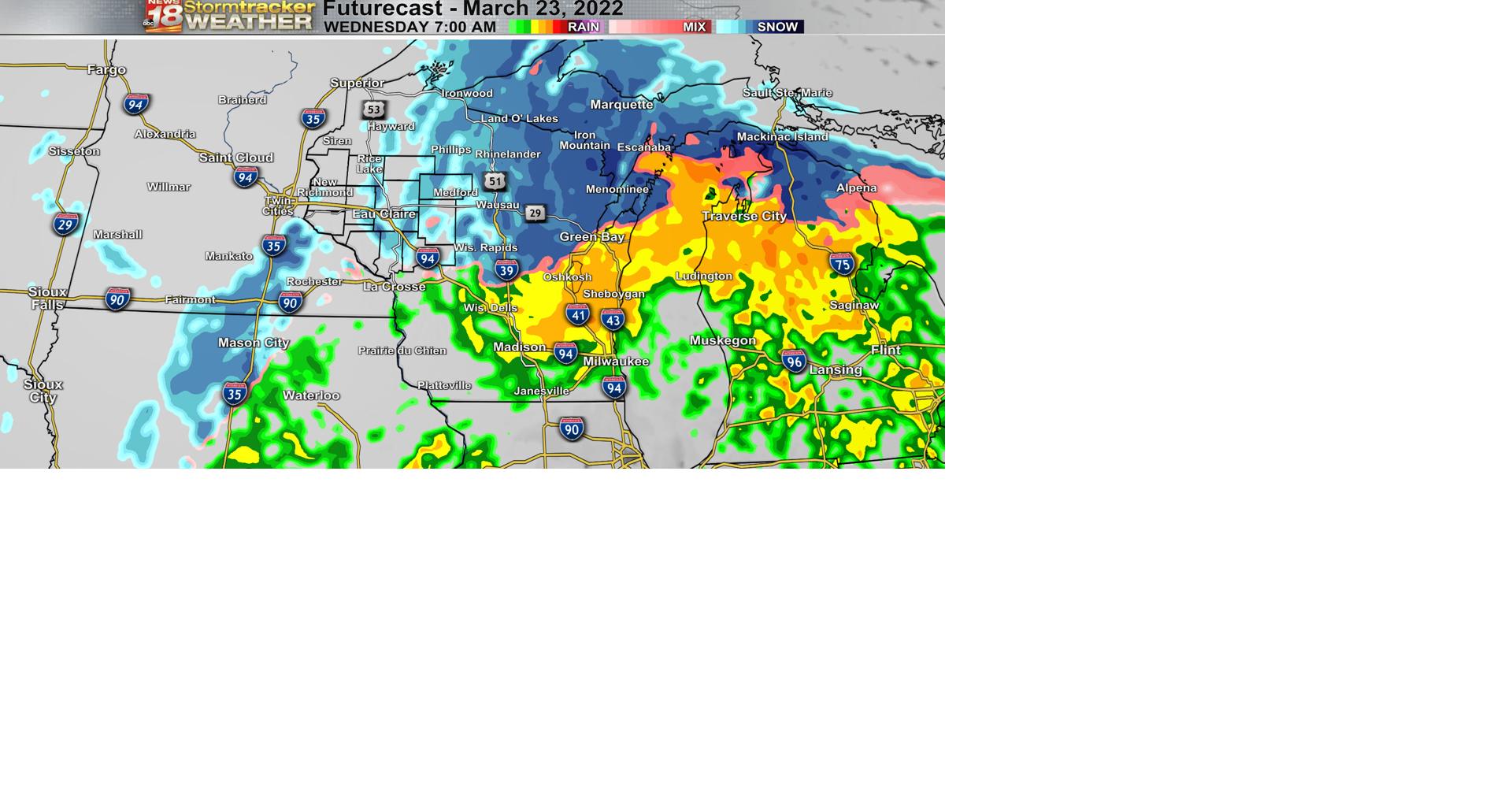 Rain changes to snow by Wednesday morning | Dew Points, Feels Like ...