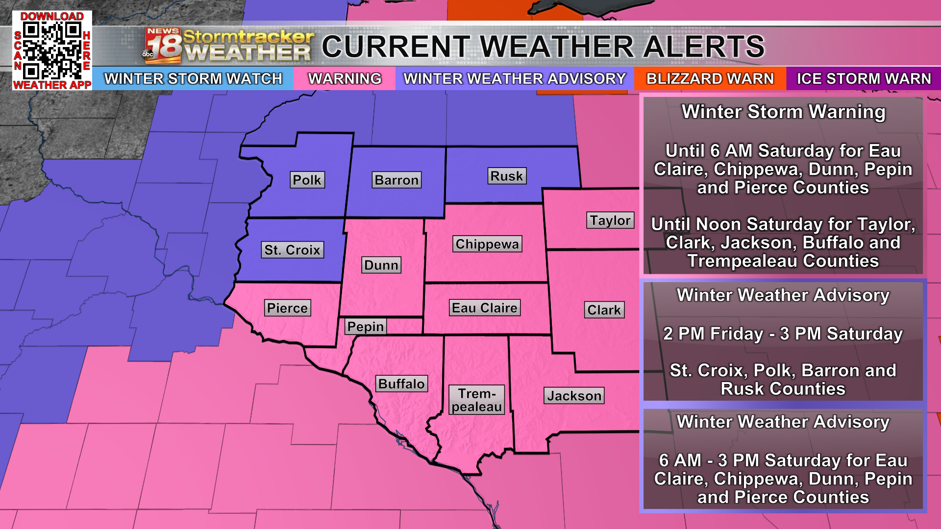 Winter Storm Set To Bring Strong Winds, Heavy Snow, To The Chippewa ...