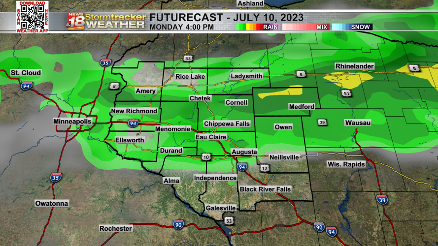 A pleasant weekend ahead aside from an isolated rain chance Friday ...