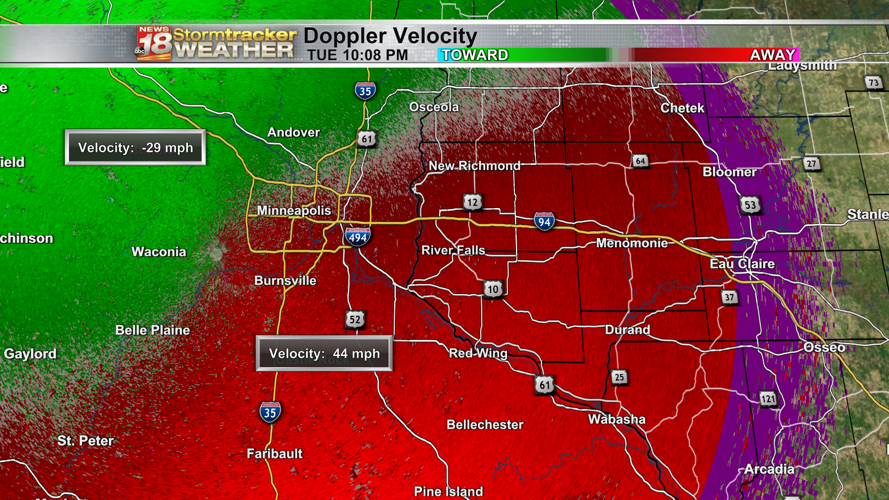 Weather radar is tracking migrating birds as there isn't any rain to